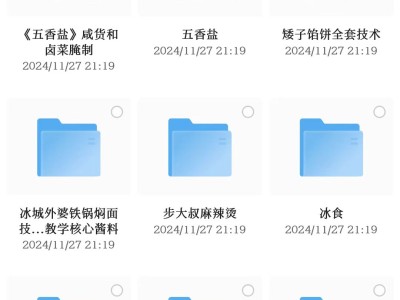 【限时免费分享】花了2.4万，全部买下来的小吃制作教程，适合小本创业学艺