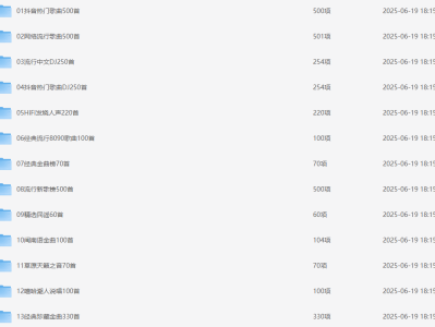 【限时免费分享】2025报价158车载u盘种类齐全高音质 mp3/mp4/wav【41GB】